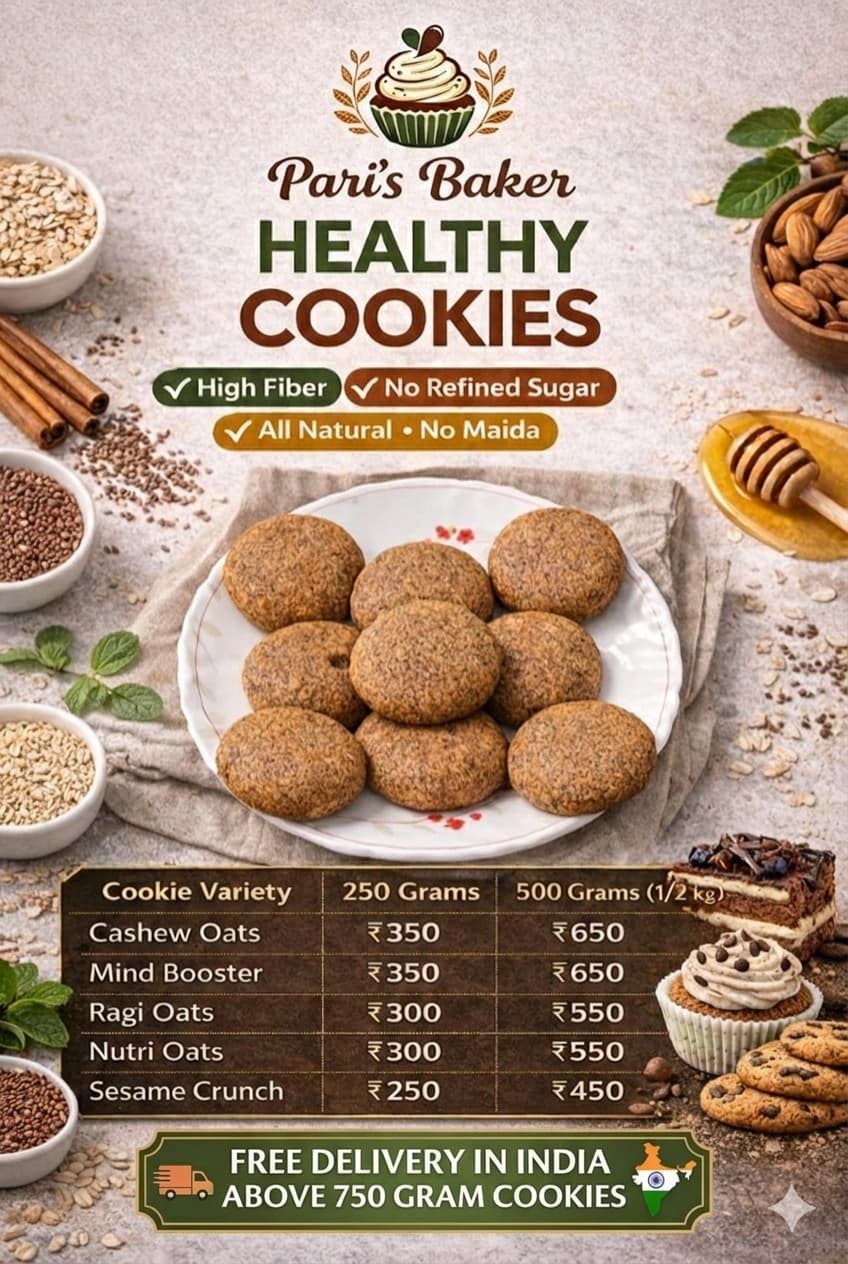 Pari's Bakers healthy cookies